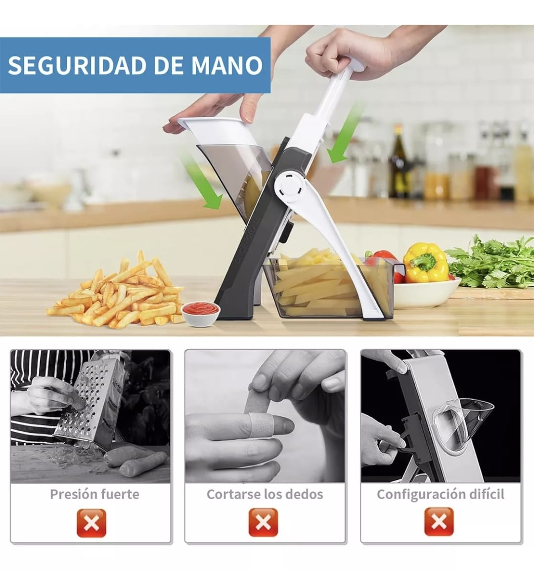 Rebanador / Cortador / Rallador De Verduras