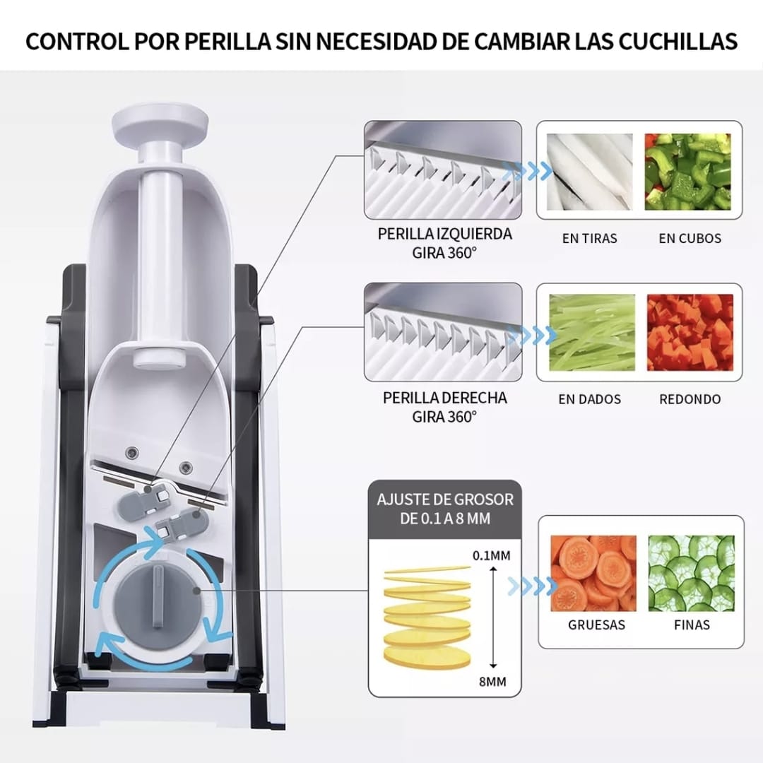 Rebanador / Cortador / Rallador De Verduras